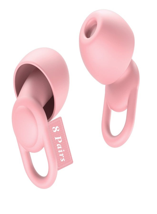 OEDOC Silicone Reusable Soft Comfortable Earplugs for Sleeping, Flights & Noise Sensitivity - 16 Ear Tips in XS/S/M/L, with 2 Travel Boxes - 33dB Noise Cancelling (Pink) - Image 1